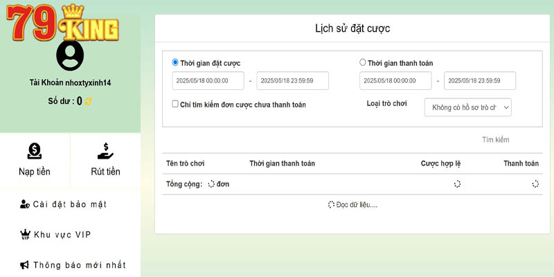Người chơi cần chú ý một số thông tin quan trọng khi giao dịch rút tiền 